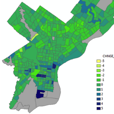 thematic map of Philadelphia